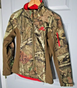 Mossy Oak Break-Up Infinity S 34/36 Camo Jacket Full Zip Pockets Red Accent Logo - Picture 1 of 6