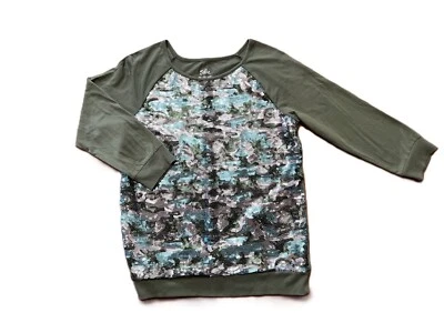 Top Raglán JUSTICE Niñas Talla 20 Lentejuelas Verdes Brillante Diseño Excelente Foto 1 de 4