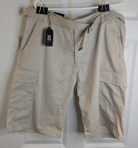 L R Brand, Men's Cargo Shorts, Beige, Size 36x11, New With Tags - Picture 1 of 4