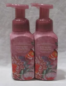 Bath & Body Works Gentle & Clean Foaming Hand Soap Lot Set 2 RASPBERRY TANGERINE - Picture 1 of 4