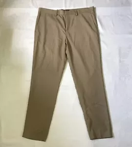 H&M Coupe Etroite Slim Fit Mens (36/28) Flat Front Chino Khakis Pants Trousers - Picture 1 of 13