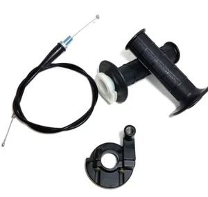TWIST THROTTLE GRIP & HOUSING CLAMP & CABLE FOR HONDA CRF50 CRF70 XR50 DIRT BIKE - Picture 1 of 4