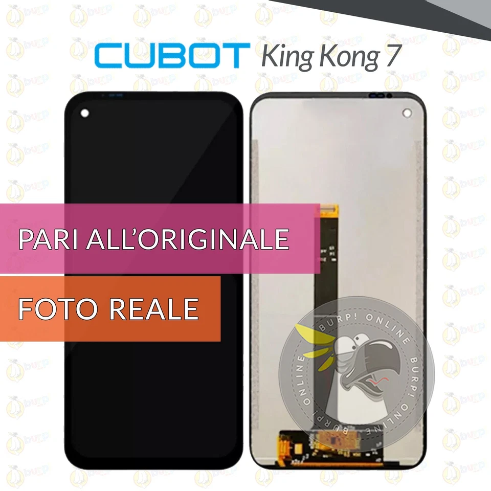 DISPLAY CUBOT KING KONG 7 SCHERMO LCD VETRO TOUCH SCREEN KINGKONG PARI ORIGINALE - Immagine 1 di 1