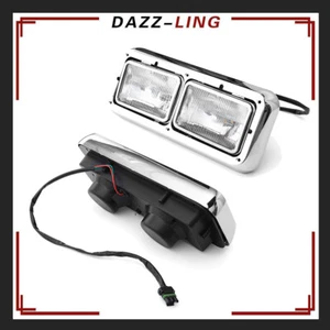 2PCS Headlights For Kenworth T400 T600 T800 W900 Peterbilt 378 Headlamps LH+RH - Picture 1 of 10
