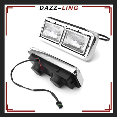 Faróis 2 peças para Kenworth T400 T600 T800 W900 Peterbilt 378 faróis LH+RH - Imagem 1 de 4