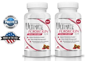 Ultimate Forskolin Slim (2 Pk)|Dietary Supplement|Weight Management|Energy Boost - Picture 1 of 3