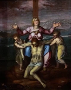 Borghese Gallery Marcello VENUSTI Cristo Deposition 16x20 CANVAS by BC Mixx - Picture 1 of 2