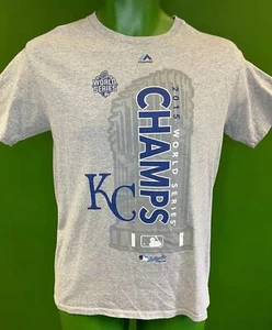 MLB Kansas City Royals 2015 World Series Champions T-Shirt Men's Small - Picture 1 of 2