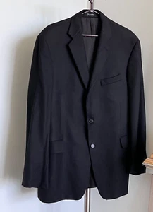 John Nordstrom Men's Loro Piana Cashmere Black Blazer Jacket Sport Coat  46 L - Picture 1 of 6