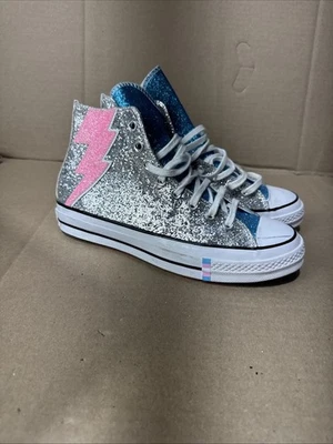 Converse Chuck Taylor All Star 70 Hi Pride Rainbow Glitter Shoes M 8 W 10 - Image 1 of 4