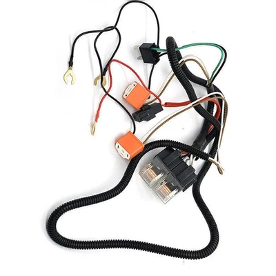 Professional H4/9003 Headlight Booster Wire Harness Connector Relay Fuse Socket - Image 1 of 4