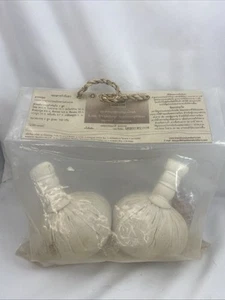 2x 100g Thai Herbal Spa Massage Kompresse Ball Luk Pra Kob Heiß Warm Therapie Groß - Bild 1 von 5