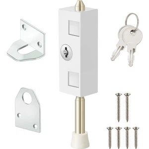 Sliding Door Lock Rectangle Patio Door Lock Keyed for Glass Hinged Security B... - Picture 1 of 6