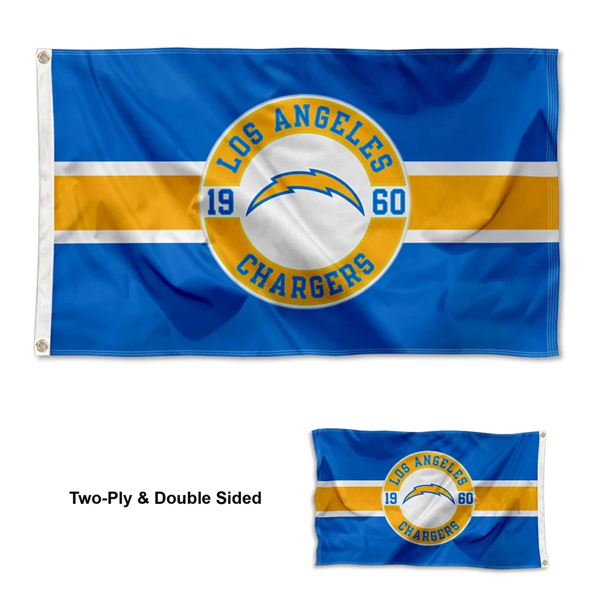 WinCraft Los Angeles Chargers 'Welcome Home' Double Sided Garden Flag - 12.5"x18" Officially Licensed NFL Banner