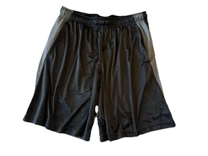 Nike Men’s Dri-Fit Athletic Training Shorts Black Gray XXL See Description Flaw - Picture 1 of 9