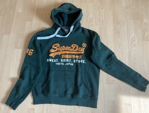 Superdry Kapuzenpulli Gr. XL Herren Hoodie Sweatshirt Pullover Grün - Bild 1 von 4