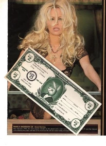 PIN UP PÁGINA REVISTA ORIGINAL CON SEXY PAMELA ANDERSON EN LENCERÍA NEGRA - Imagen 1 de 1