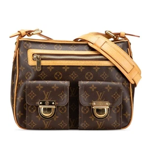 Louis Vuitton Monogram Hudson GM Shoulder Bag M40045 Brown PVC Lea... GZl18gcq - Picture 1 of 10