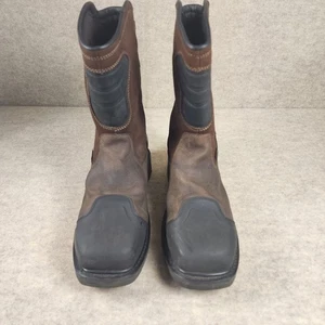 NINGO Men's Waterproof Steel Toe Work Boots Square Toe Construction Safety Boots - Picture 1 of 16