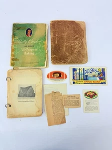 Betty Crocker Baking Book 1942 Church Cook Book 1920s Personal Recipe Book 1920s - Foto 1 di 23