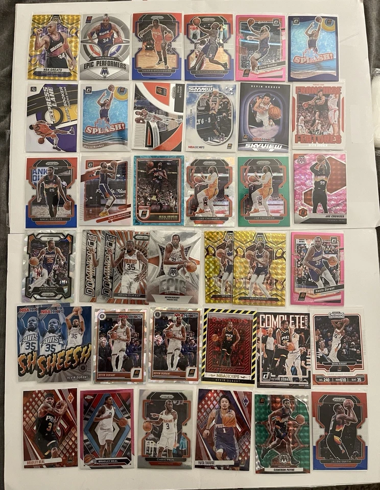 Lot of 38 Phoenix Suns - All Parallels & Inserts, Booker, Durant, Barkley Etc - Image 1 of 1