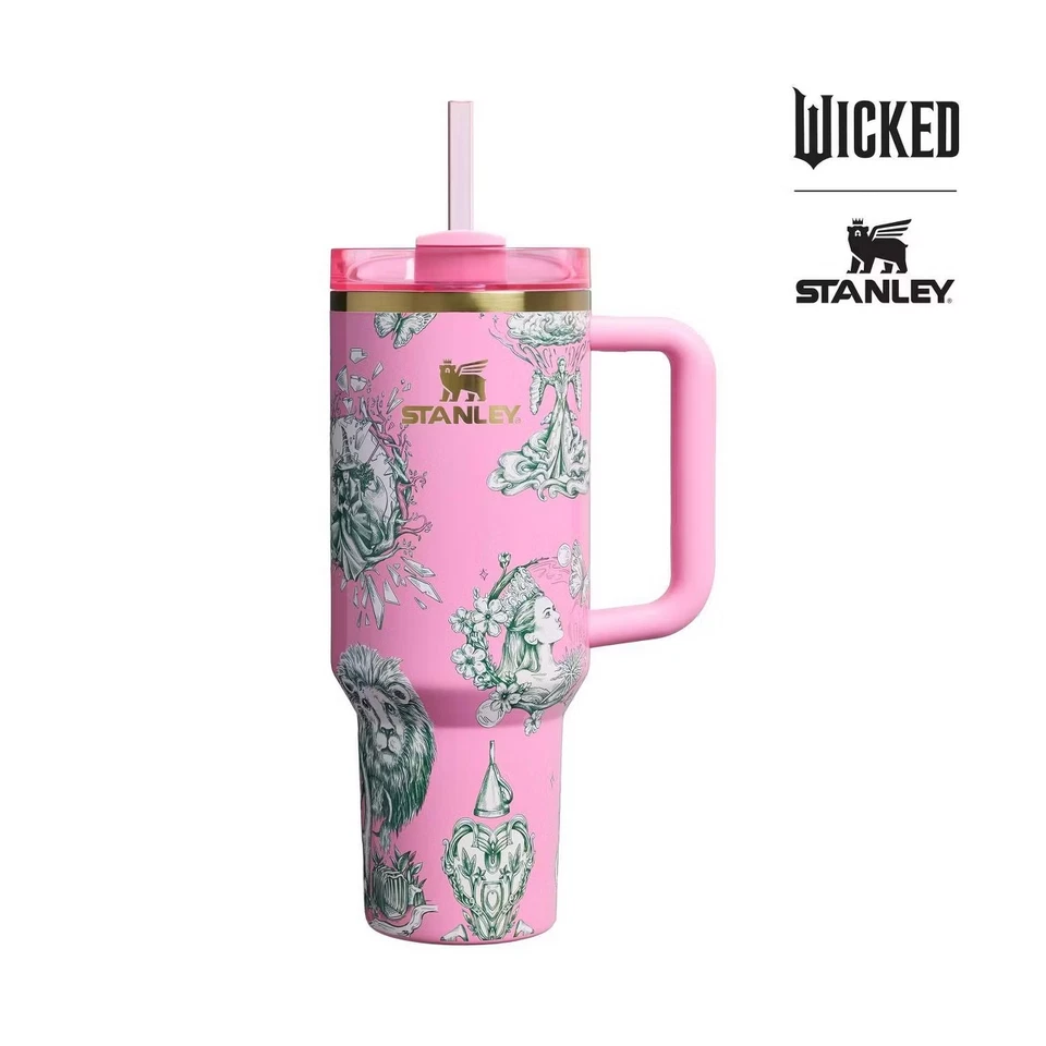 Stanley x Wicked For Good 40oz FlowState Quencher Tumbler Ozian Reprise IN Hand