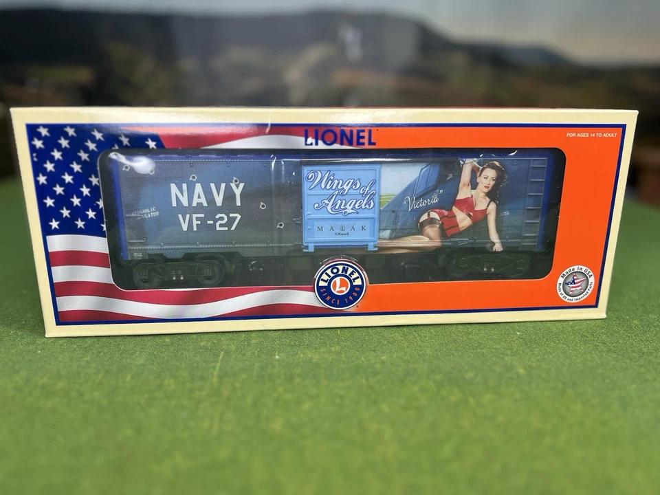 LIONEL WINGS OF ANGELS VICTORIA MUSA BOXCAR 2138120 O GAUGE WWII NAVY - MINT - Image 1 of 4