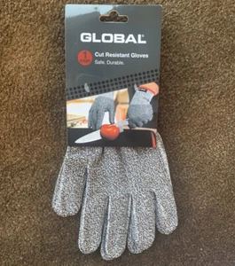 100% Genuine! GLOBAL 1 Pair Cut Resistant Gloves Grey & Black Level 5 Protection - Bild 1 von 5