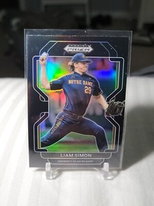 2022 Prizm Draft Picks baseball Liam Simon Black Notre Dame San Fran Giants RC