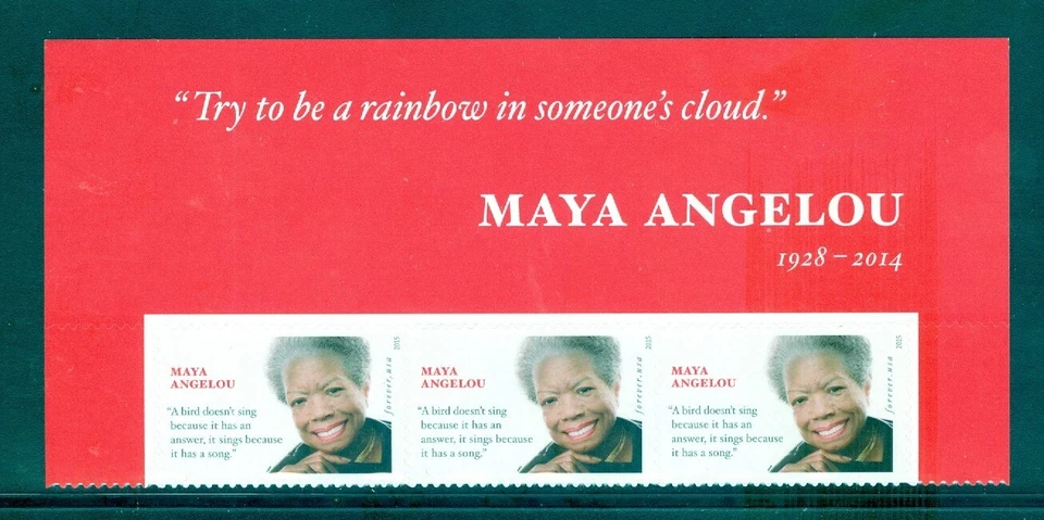 US 4979 Maya Angelou Poet, Black History, Top Inscription, MNH, Forever Rate - Image 1 of 1