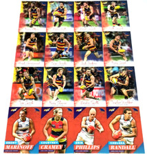 2018 SELECT AFL FOOTY STARS TRADING CARD FULL BASE CARD TEAM SET-ADELAIDE (12+4)
