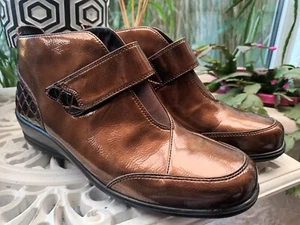 BOTINES PADDERS CHAROL BRONCE DOBLE ANCHO NUEVOS SIN ETIQUETAS. TALLA UK 7 (40). - Imagen 1 de 4