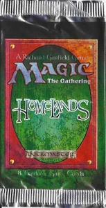 MTG: HOMELANDS empty Booster Pack wrapper; edge tears, NO CARDS, 1995 - Picture 1 of 2