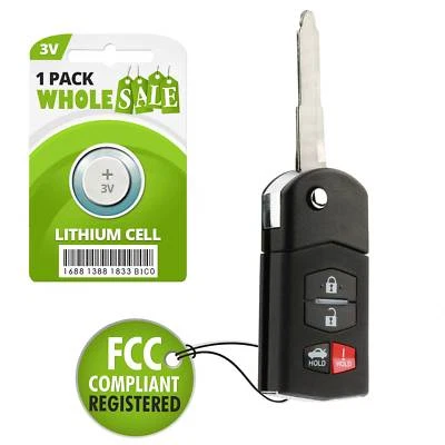 Replacement For 2006 2007 2008 2009 2010-2015 Mazda MX-5 Miata Key Fob Remote - Image 1 of 4