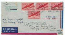 1946 Army Postal Service BPO 7 from APO 713 Airmail to Canada Four 6c #C25