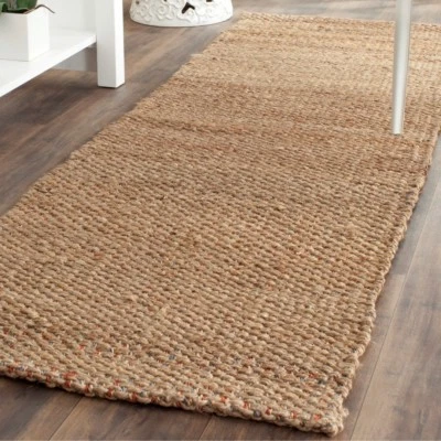 Safavieh Natural Fiber Jute Natural / Multi Runner 2' 6" x 12' - Image 1 of 3