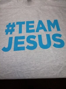 Fashion T shirt brand new size XL Team Jesus hashtag front & Seymour Jesus Fest - Picture 1 of 3