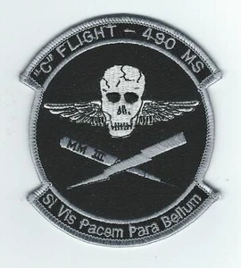 90's 490th MISSILE SQUADRON "C FLIGHT" MORALE patch - Picture 1 of 1