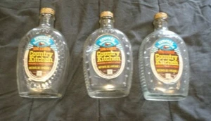 3 Vintage Log Cabin Special Bicentennial Flasks pancake syrup bottle 1776 976 - Picture 1 of 4