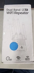 WiFi Repeater Dual Band 1200Mbps Range Extender 2.4G & 5G Signal Booster - Used - Picture 1 of 5