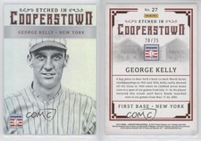 2015 Panini Cooperstown Etched in Holo Silver /25 George Kelly #27 HOF