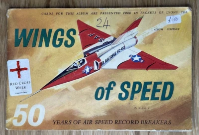 Lyons Tea Picture Cards, Wings of Speed, Complete Set in Official Album - Image 1 of 4