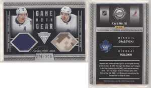 2011 Titanium Game-Worn Gear Dual Memorabilia Nikolai Kulemin Mikhail Grabovski