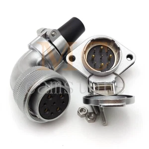 9pin Waterproof Connector,WS28 Power Signal Blukhead Aviation Circular Connector - Picture 1 of 5