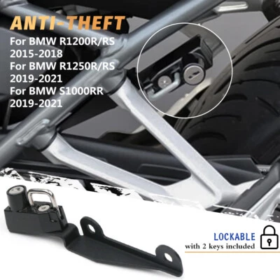 Anti-Theft Helmet Lock W/Keys Kit for BMW R1200R R1200RS R1250R R1250RS S1000RR - Imagen 1 de 4