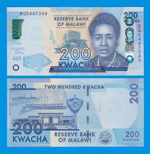 Malawi 200 Kwacha P 65Af 2022 UNC ( P 65 A f )