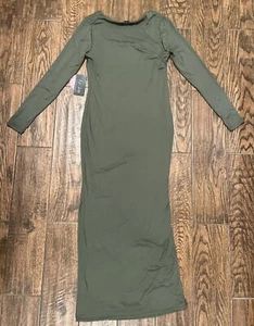 J For Justify Maternity Dress Color Dark Green RN123271 - Picture 1 of 7