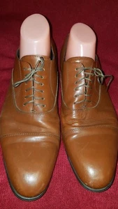 SAKS FIFTH AVENUE MADE IN ITALY BROWN MEN SOFT LEATHER SHOES SIZE US 12 EURO 43 - Bild 1 von 5