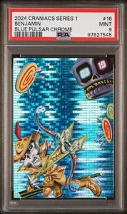 2024 Craniacs Series 1 Benjamin Blue Pulsar Chrome Parallel Card 16/20 PSA 9 - Picture 1 of 2