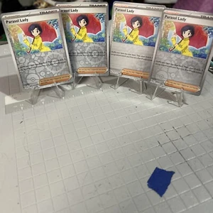 4x Parasol Lady 169/182 Sv04: Paradox Rift Reverse Holo - Picture 1 of 1